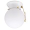 Westinghouse Fixture Ceiling Flush-Mount 60W Glassobe Pull Chain 6In White White Glass 6668000 - alternate 1